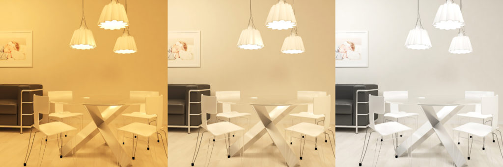 different indoor lighting LED colour options